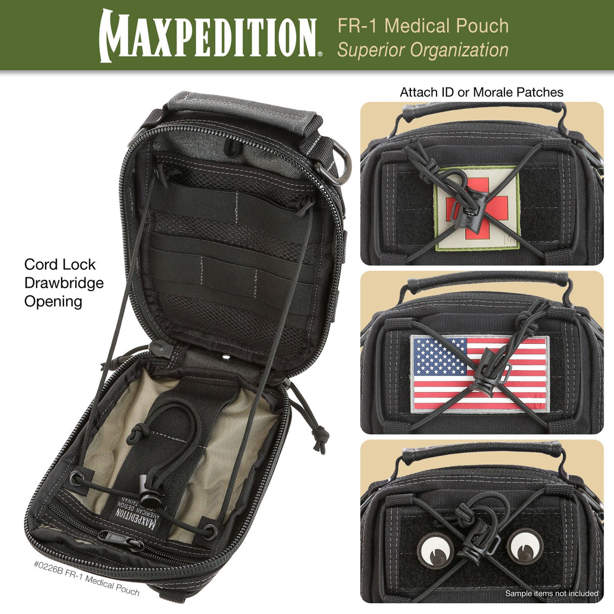 Maxpedition FR-1 Combat Khaki Medical Pouch