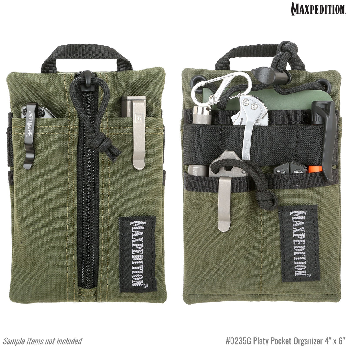 Maxpedition Platy OD Green Pocket Organiser 4" x 6"