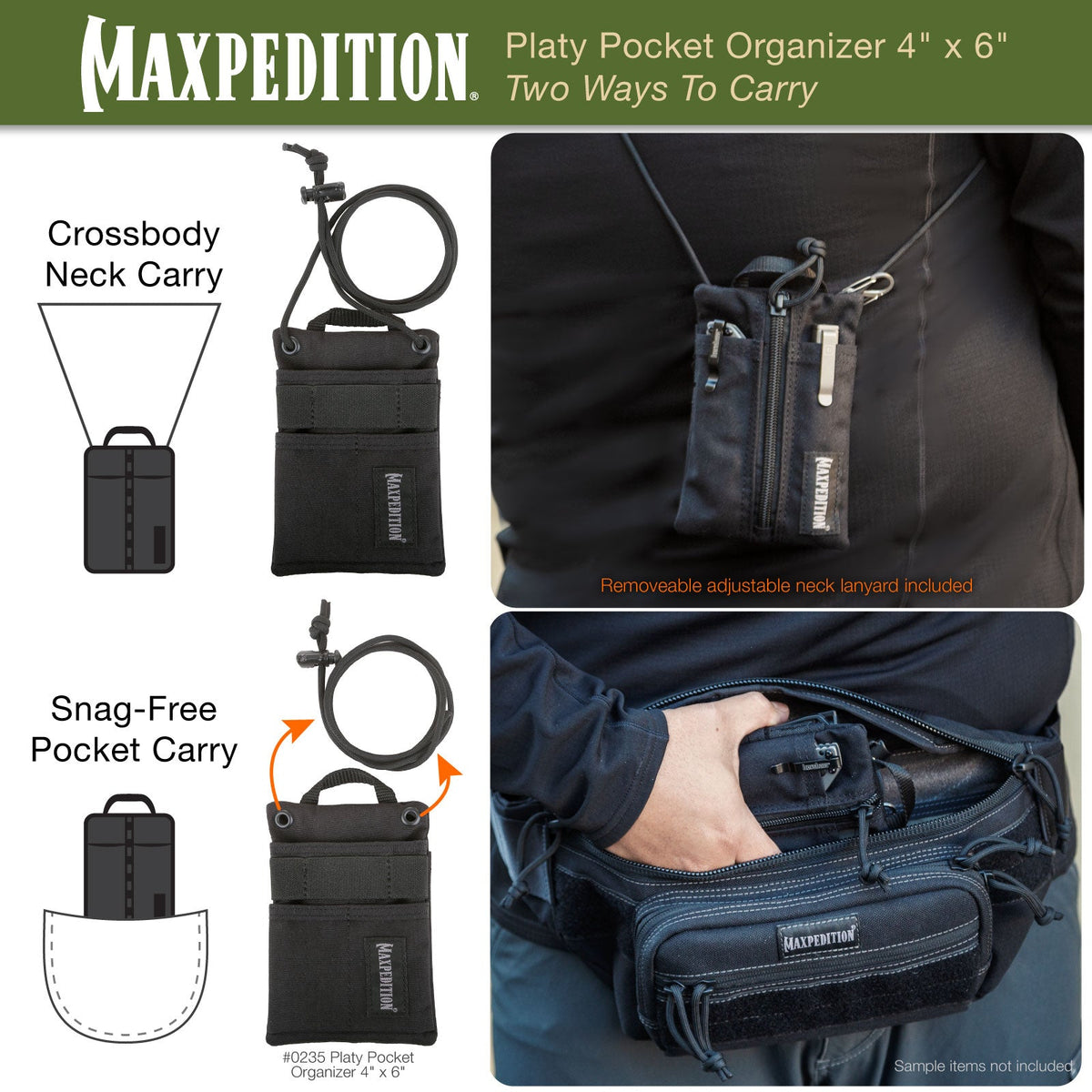 Maxpedition Platy Multicam Pocket Organiser 4" x 6"