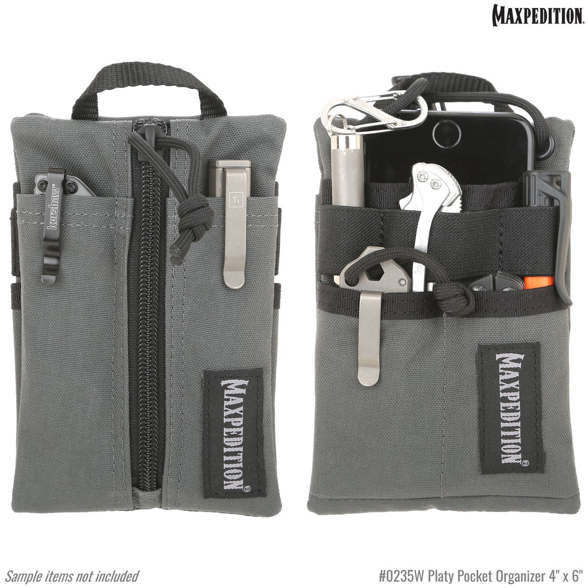 Maxpedition Platy Wolf Grey Pocket Organiser 4" x 6"