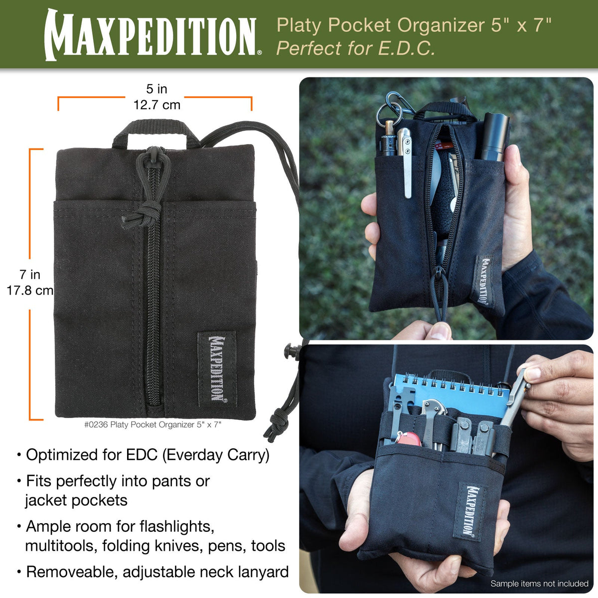 Maxpedition Platy Multicam Pocket Organiser 5" x 7"