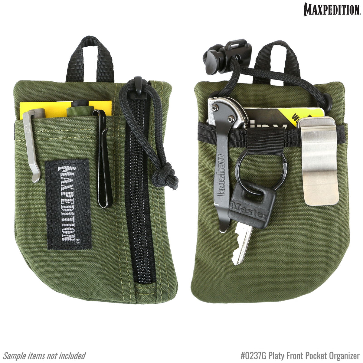 Maxpedition Platy OD Green Front Pocket Organiser