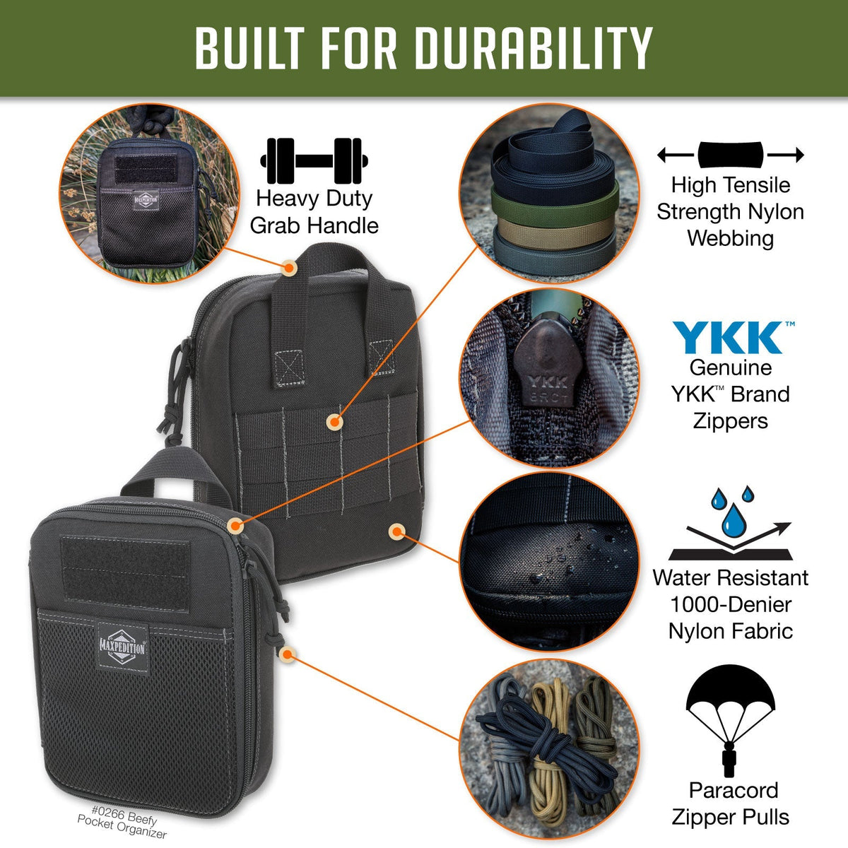 Maxpedition BEEFY Black Pocket Organiser