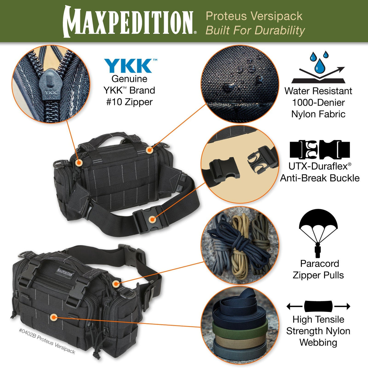 Maxpedition Proteus Khaki Versipack