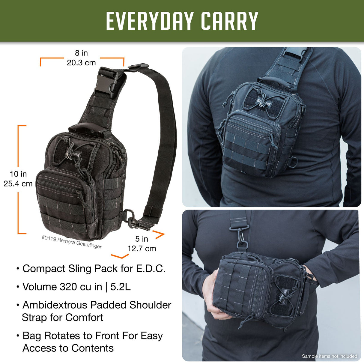 Maxpedition REMORA Black Gearslinger