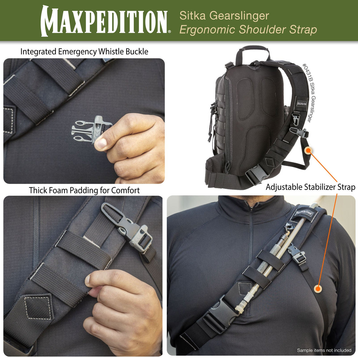 Maxpedition Sitka Black Gearslinger