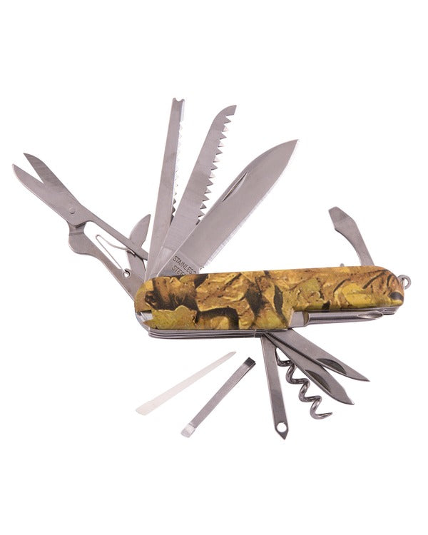 Kombat UK Camo LD347 Multi-tool Penknife - Hunting Camo