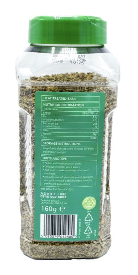160g Basil Seasoning - Bulk Food Ration Storage