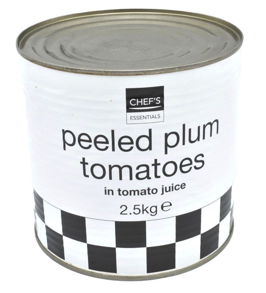 2.5kg Canned Plum Tomatoes - Bulk Food Ration Supplies
