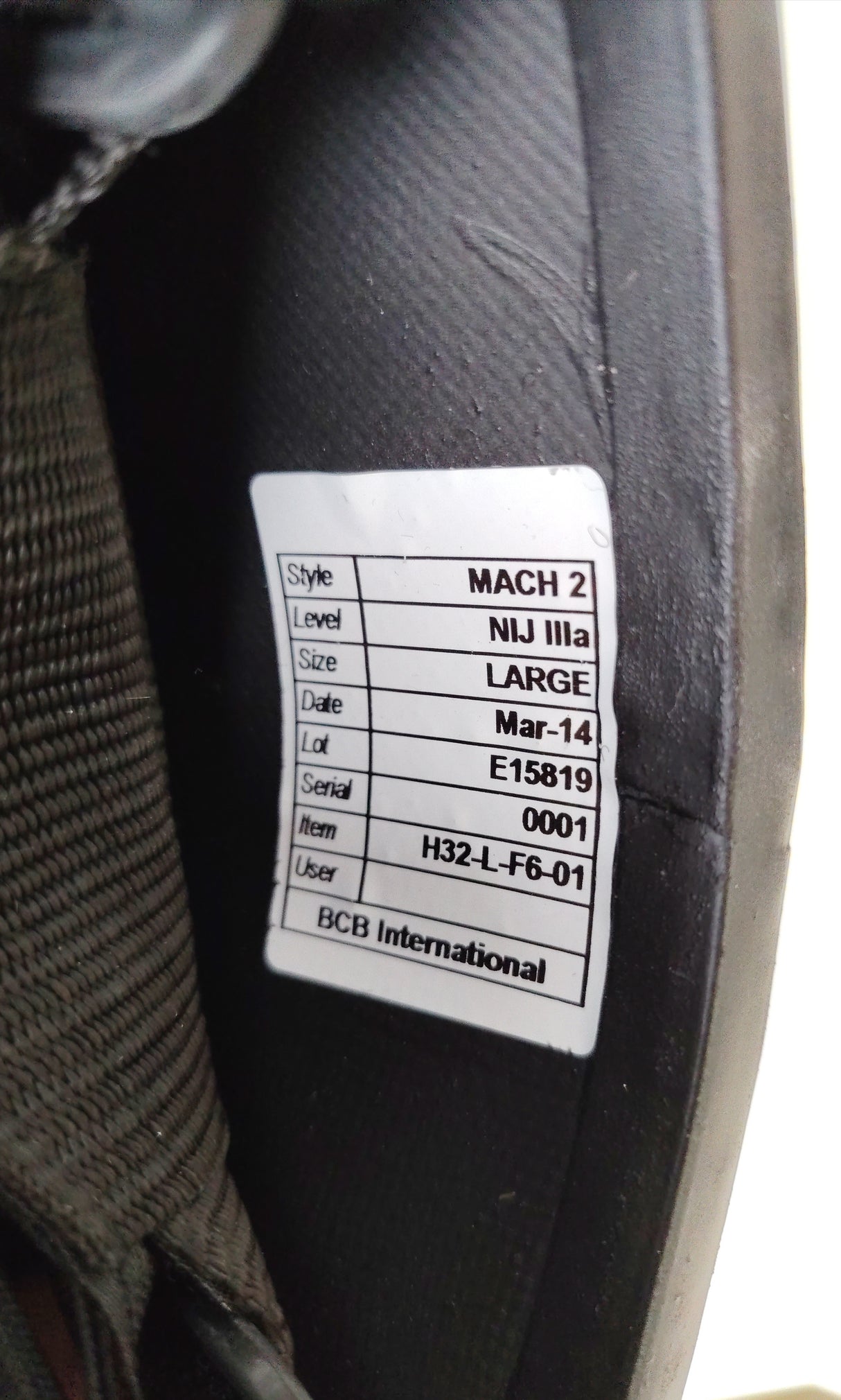 MACH 2 Bulletproof Ballistic Helmet NIJ IIIA - Brand New