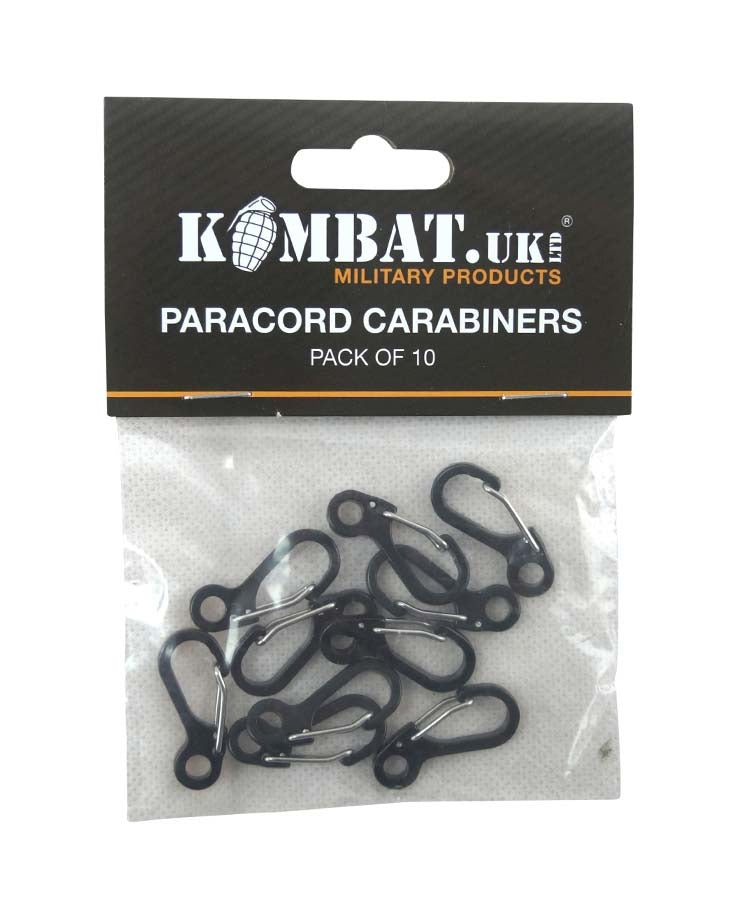 Kombat UK Paracord Carabiners Metal - Black