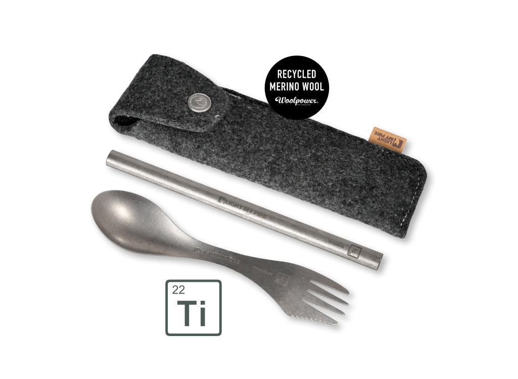 Light My Fire Spork´n Straw Kit Titanium