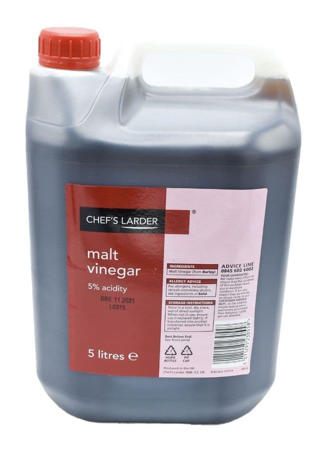 5 Litres Malt Vinegar - Bulk Ration Supplies