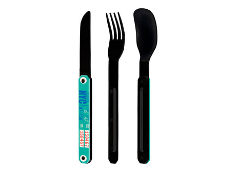 Akinod Straight Magnetic Cutlery (Black Mirror Finish)