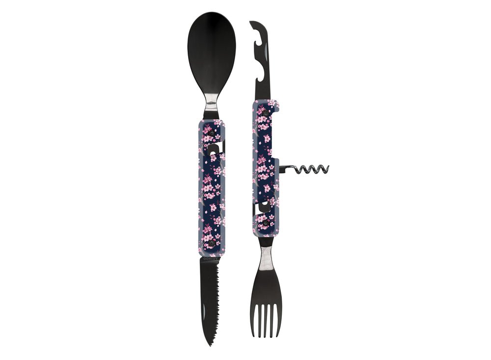 Akinod Multifunction Magnetic Cutlery (Black Mirror Finish)