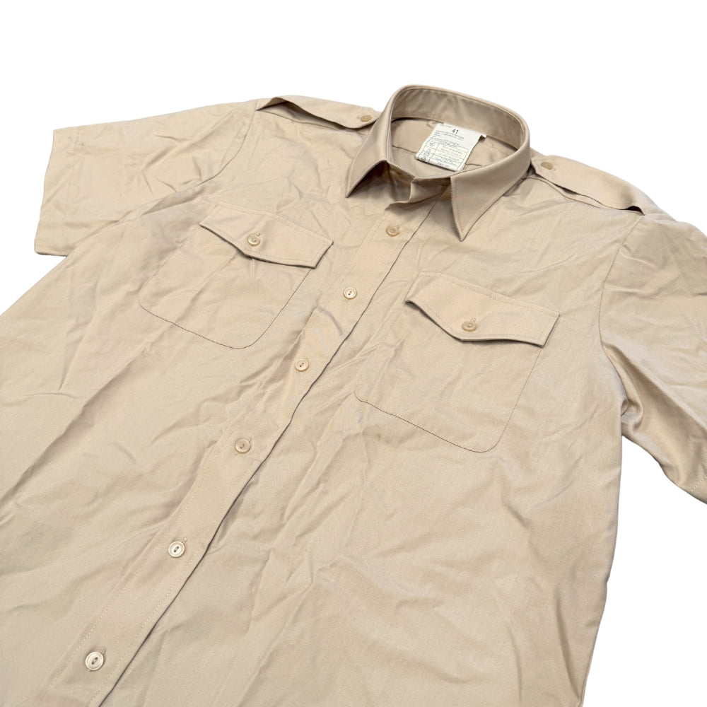 British Military Men's Army All Ranks Short Sleeve Fawn Shirt