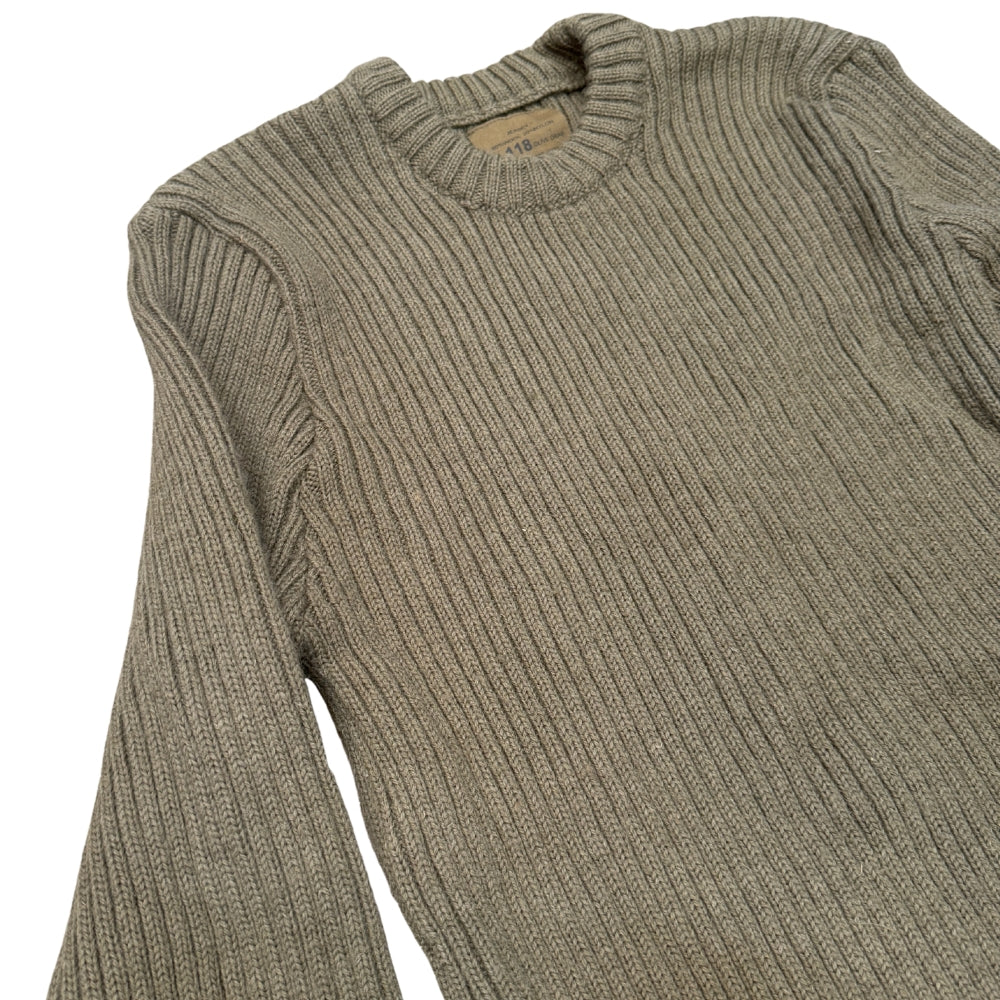 British Military Issue Olive Drab Wool Sweater