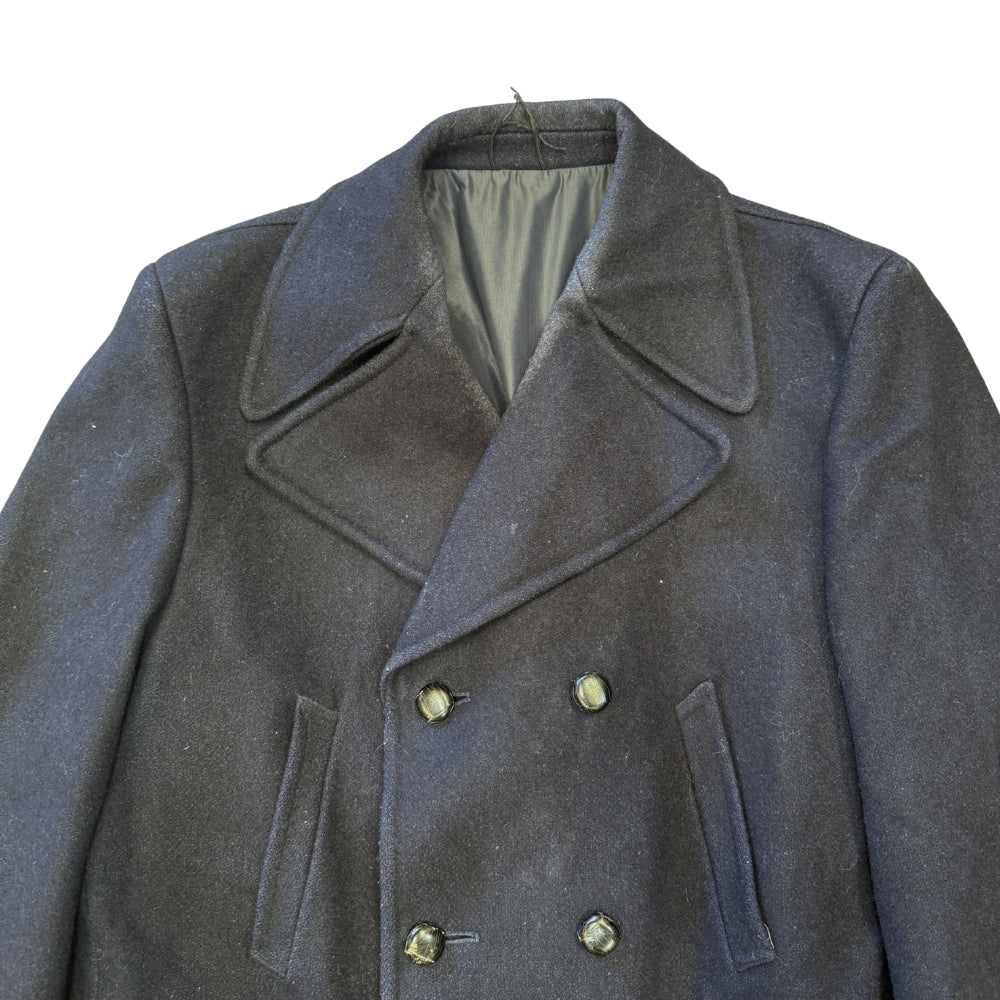 British Military Men's Musto Midnight Blue Pea Coat
