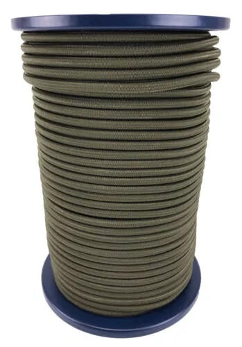BCB Heavy Duty Bungee Cord - Olive Green - 100m