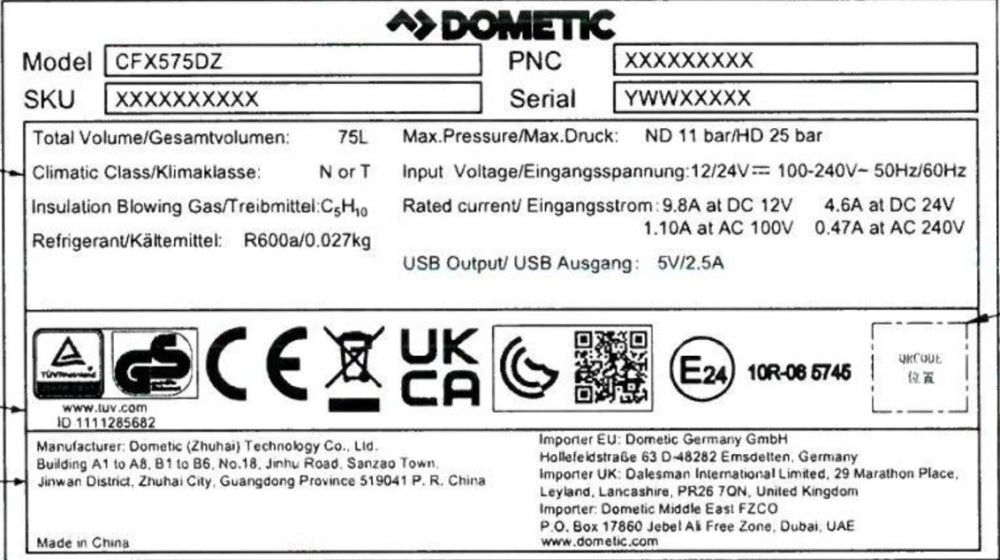 Dometic CFX5 75 Dual Zone Compressor Cooler Box