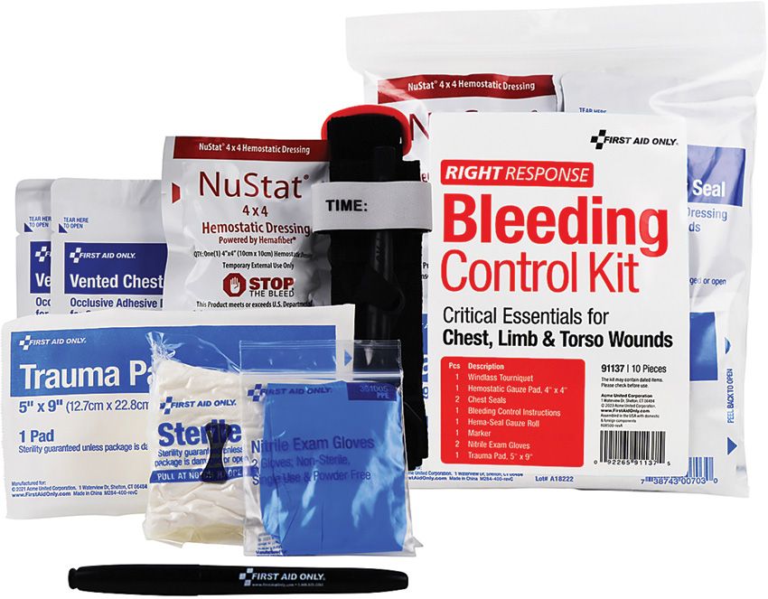 First Aid Only Bleeding Control Kit Chest/Tor