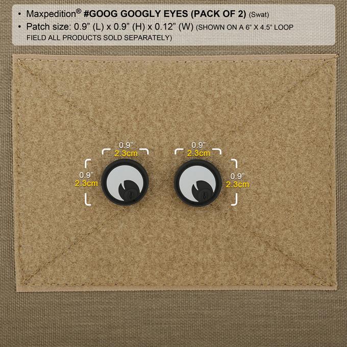 Set of 2 Maxpedition Googly Eyes Arid Patches