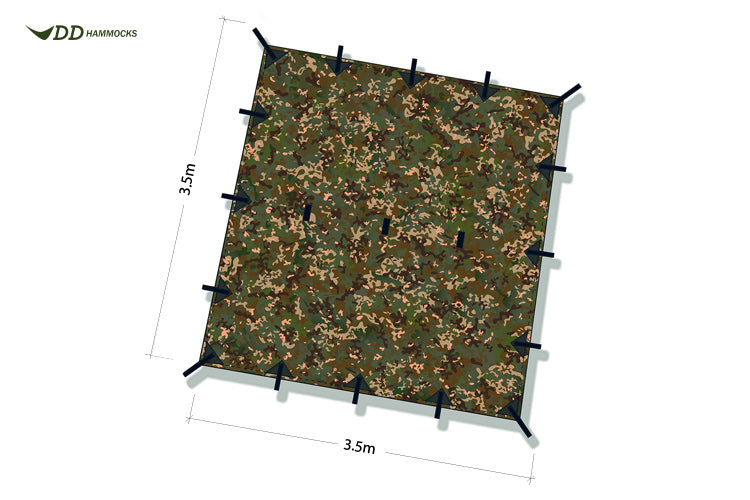 DD Hammocks Tarp 3.5 x 3.5 - Multicam