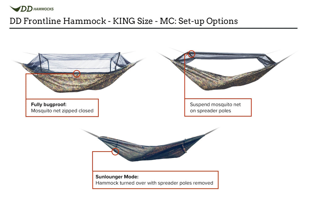 DD Hammocks Frontline Hammock - King Size - Multicam