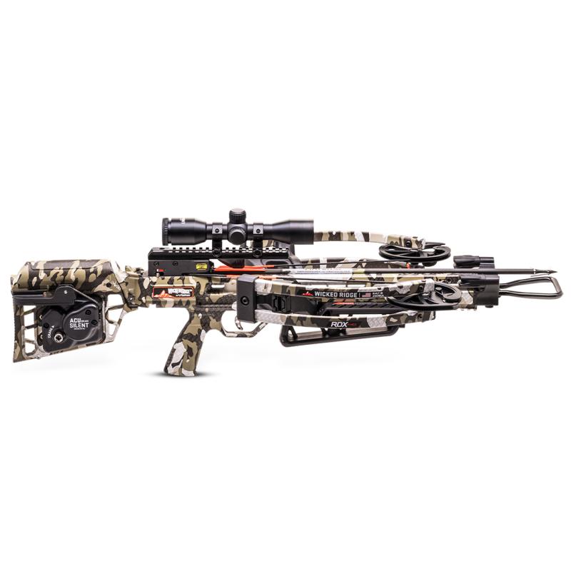 Wicked Ridge RDX 410 Compound Crossbow with ACUdraw Silent & Pro-View 400 Scope - Peak XT