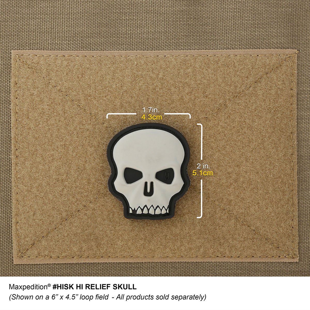 Maxpedition Hi Relief Skull Swat Patch