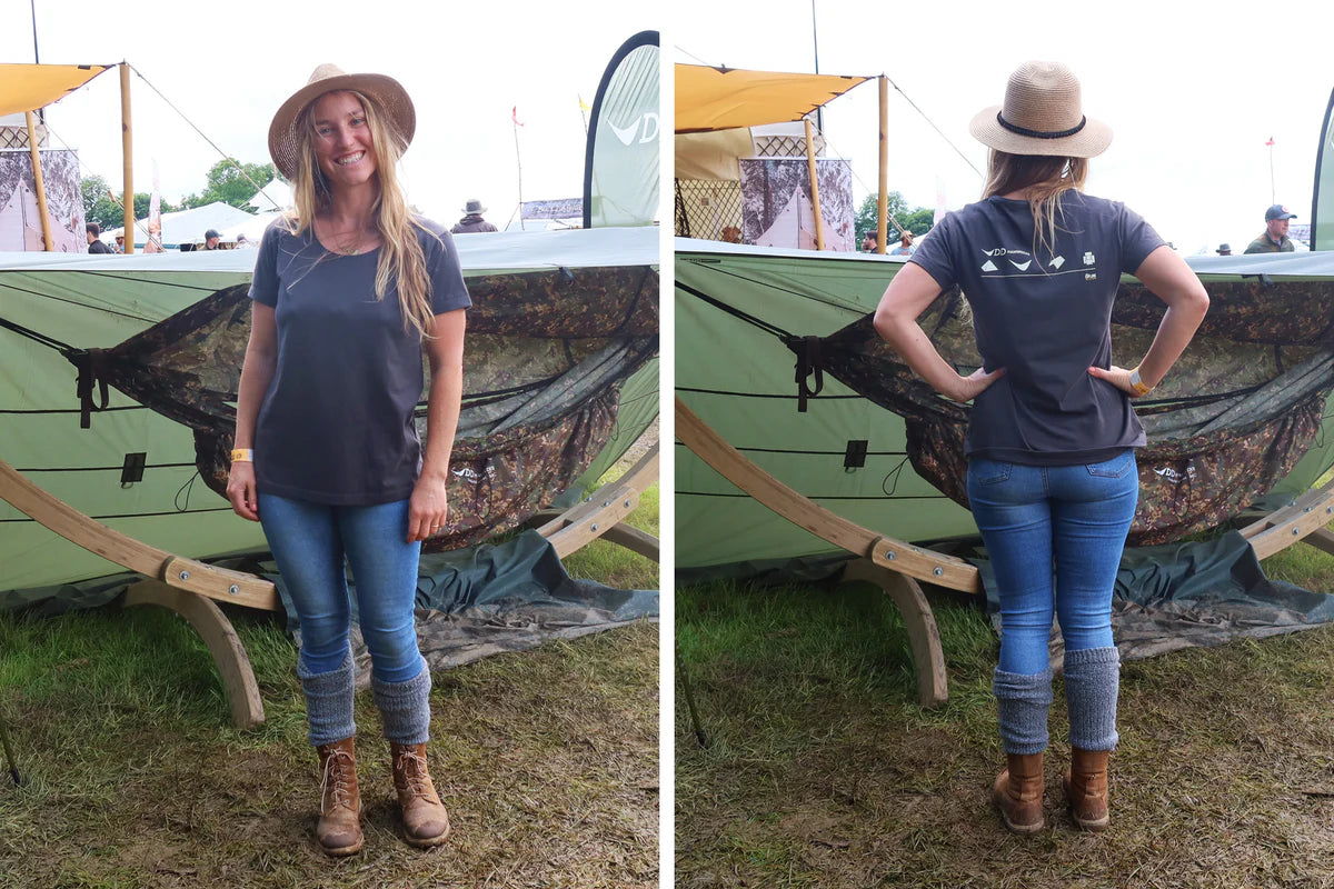 DD Hammocks Women's Icon T-Shirt - Charcoal