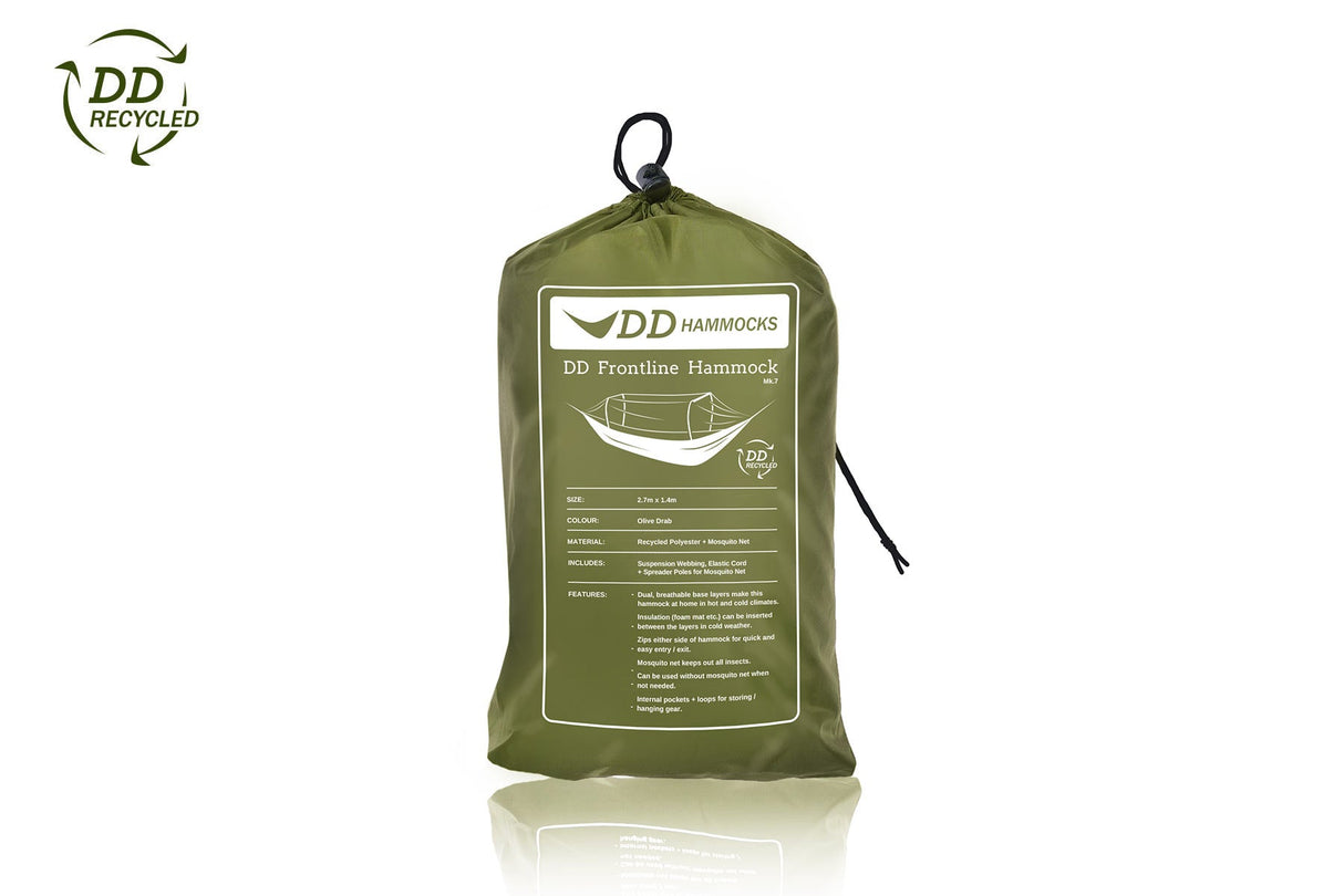 DD Hammocks Recycled - Frontline Hammock - Olive Drab