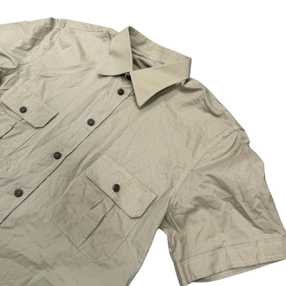 Italian Military Beige Short Sleeved Shirt