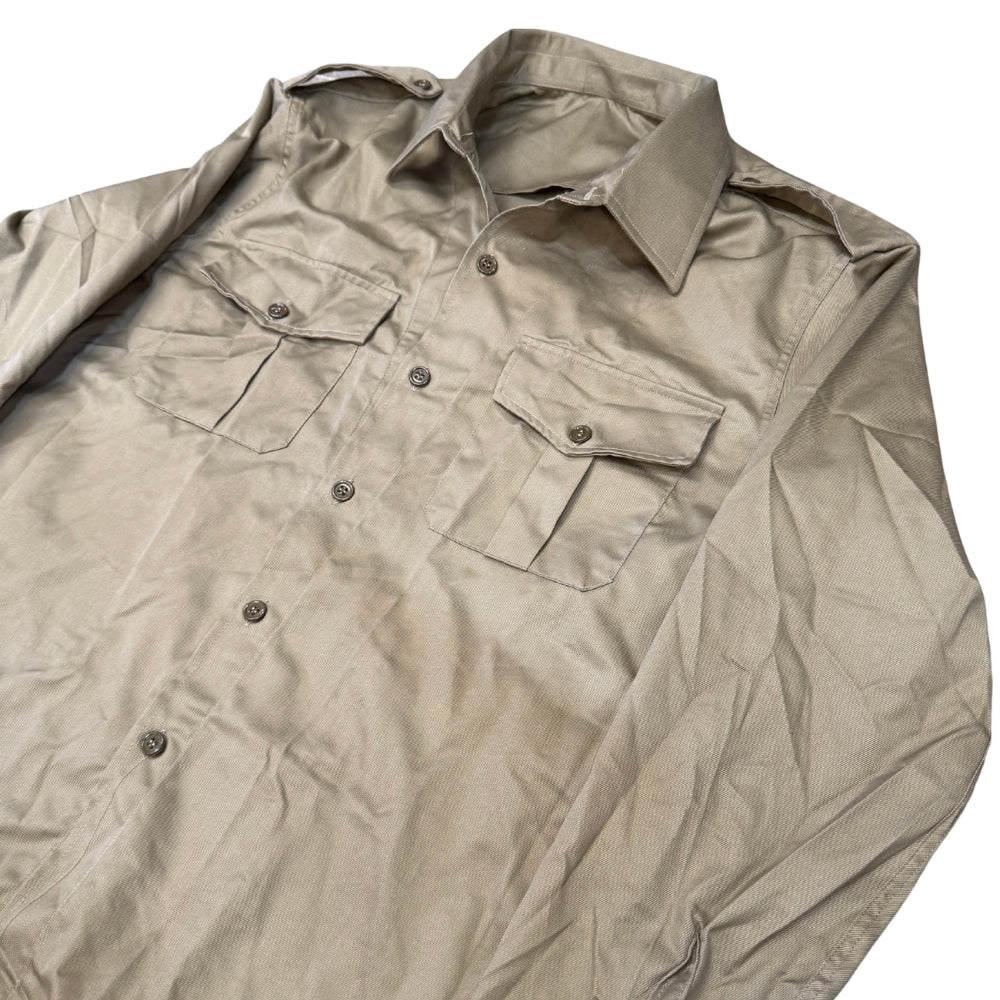 Italian Military Khaki Long Sleeve Shirt