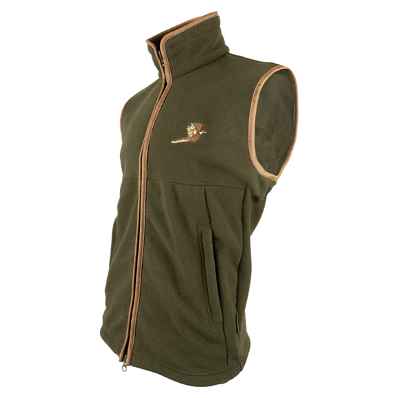 Jack Pyke Countryman Pheasant Fleece Gilet - Dark Olive