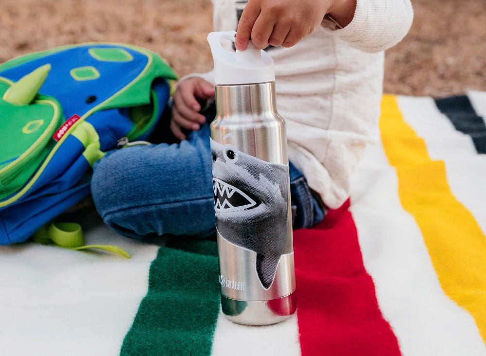 Klean Kanteen 355ml Classic Kid's Insulated Water Bottle with Sport Cap