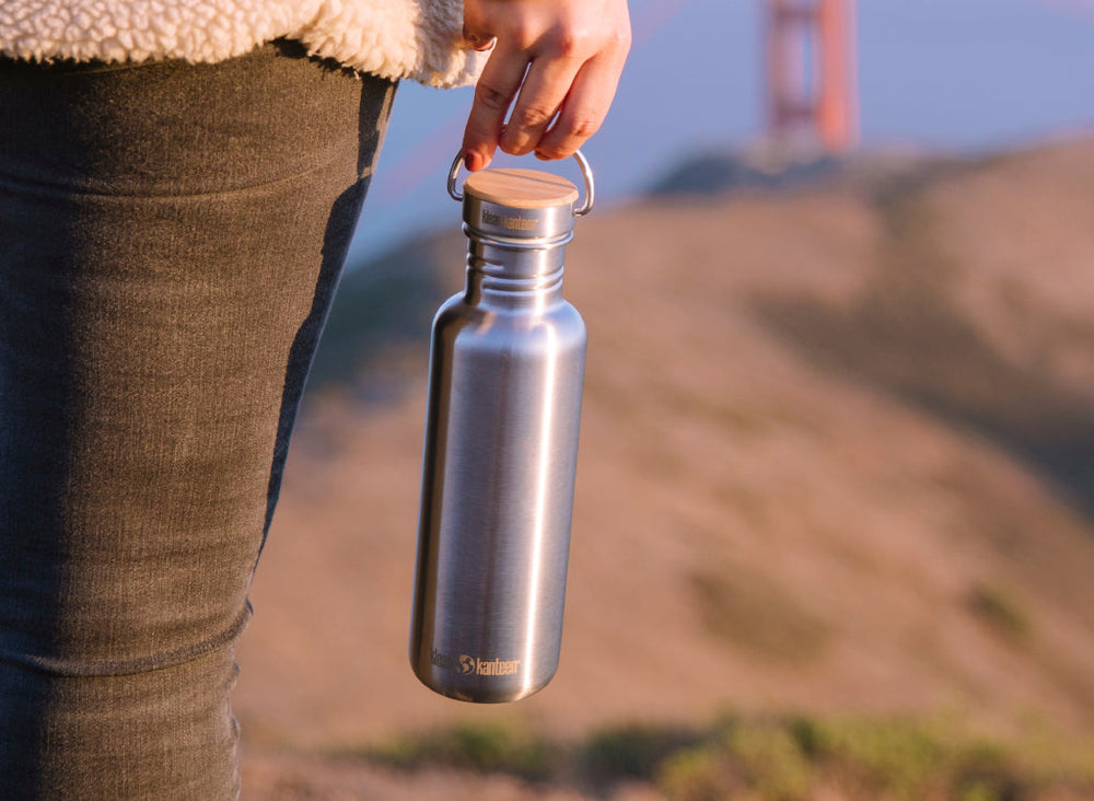 Klean Kanteen 800ml Reflect Water Bottle with Bamboo Cap