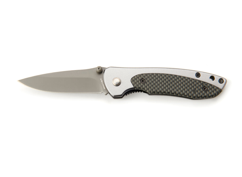 Whitby Aluminium & Carbon Fibre Effect Lock Knife (2.5")