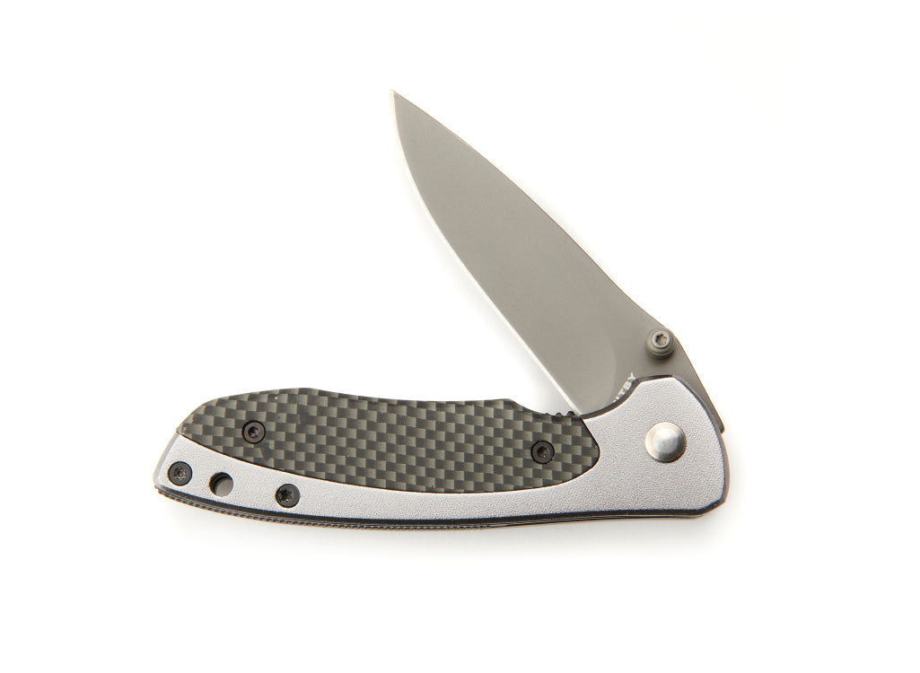 Whitby Aluminium & Carbon Fibre Effect Lock Knife (2.5")