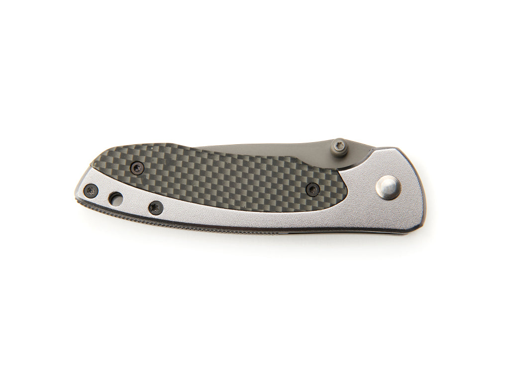 Whitby Aluminium & Carbon Fibre Effect Lock Knife (2.5")