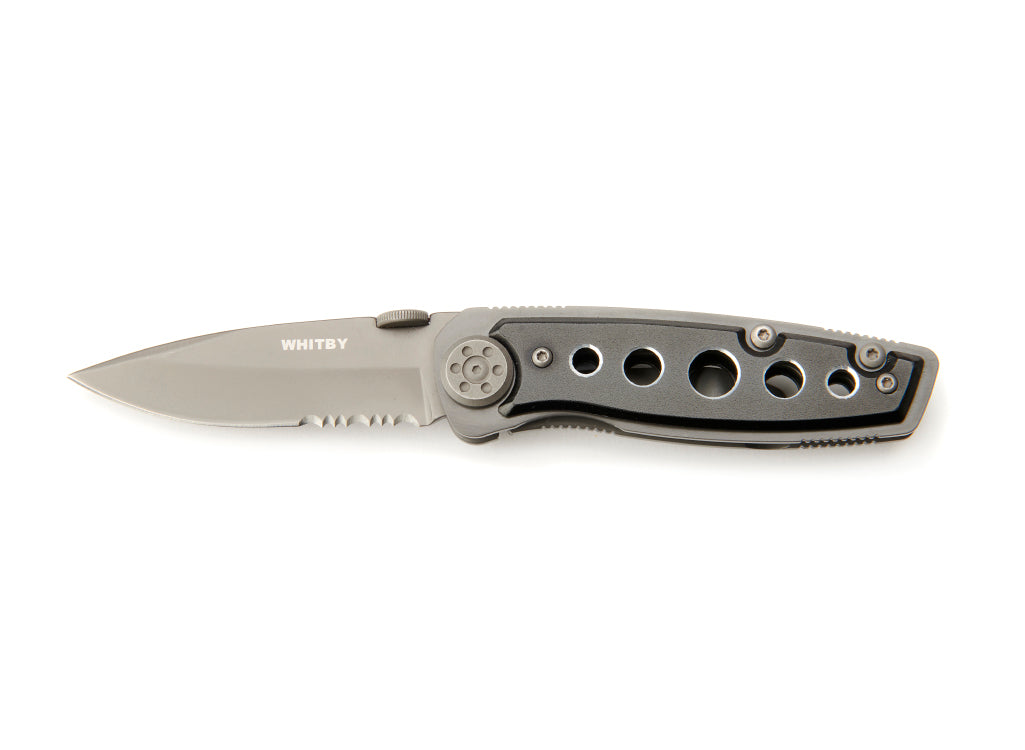 Whitby Black Gun Metal Lock Knife (2.5")