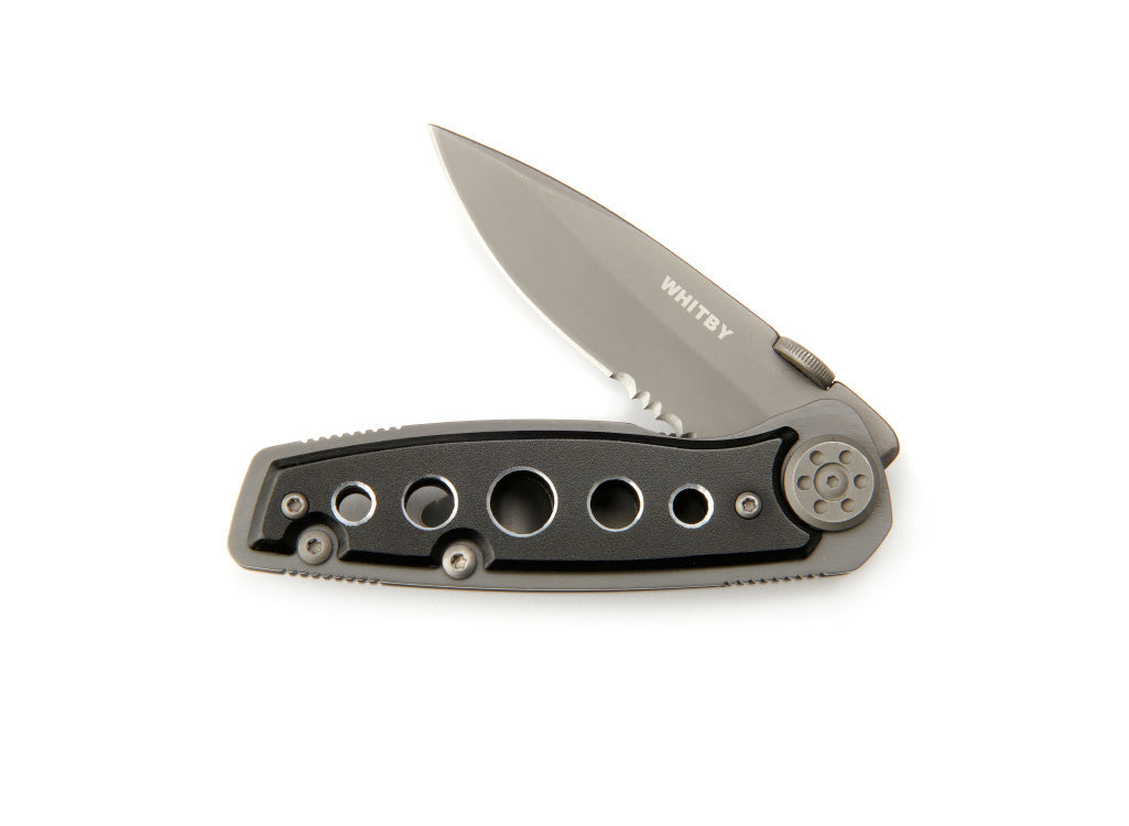 Whitby Black Gun Metal Lock Knife (2.5")