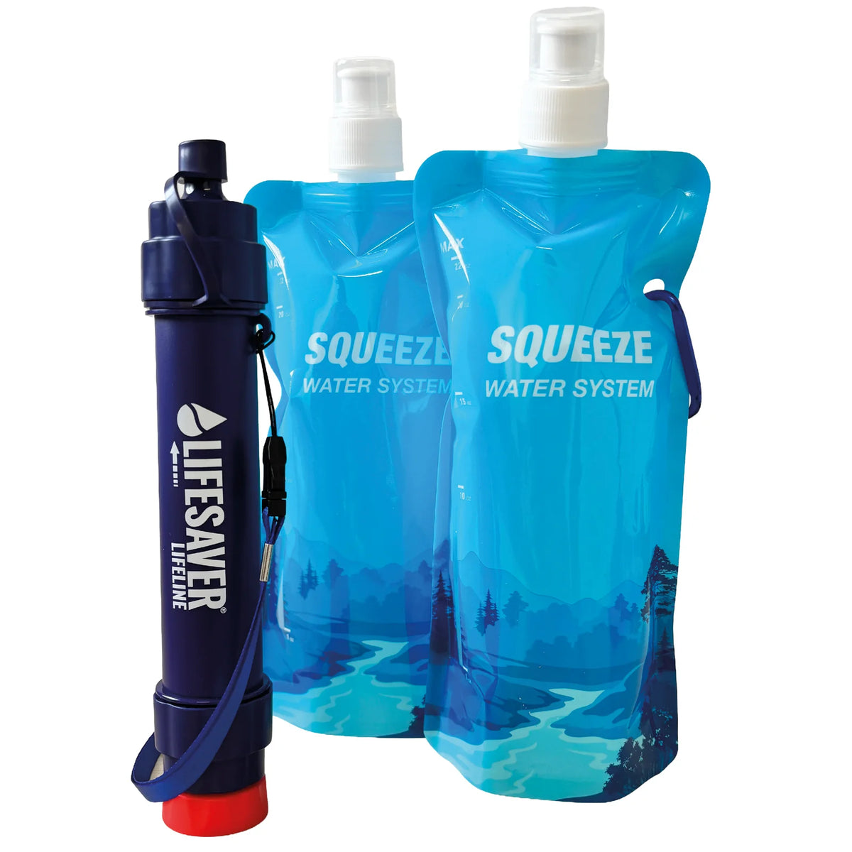 LifeSaver Lifeline Straw & Squeeze Pouch Bundle