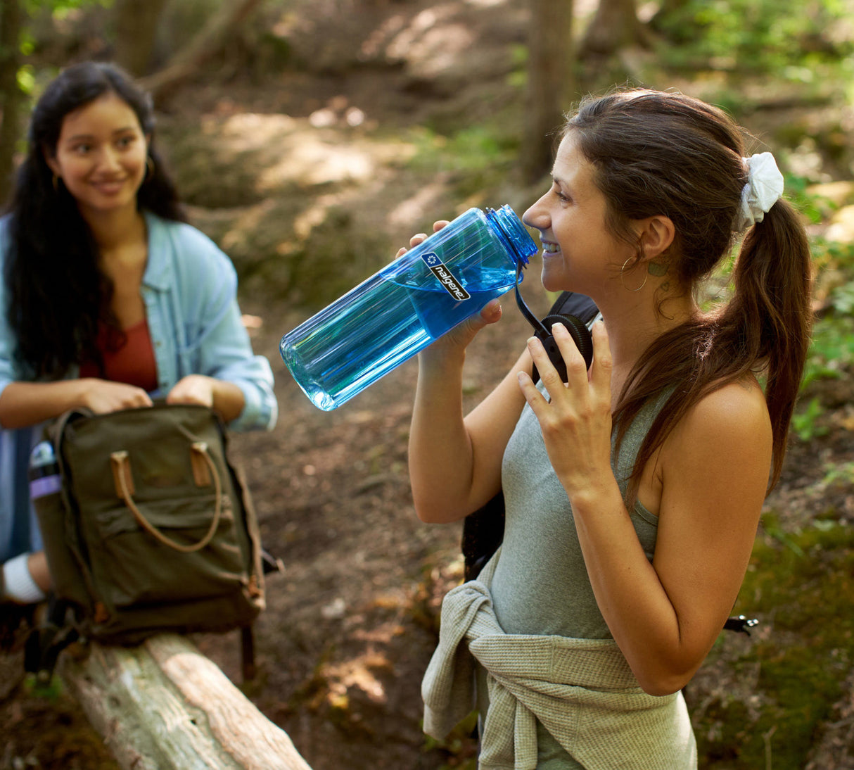 Nalgene 50oz / 1.5L Sustain Wide Mouth Bottle - Slate Blue