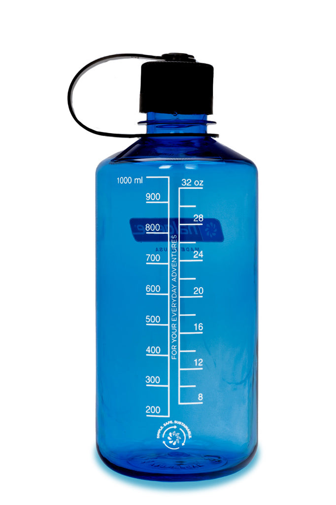 Nalgene 32oz / 1L Sustain Narrow Mouth Bottle - Slate Blue