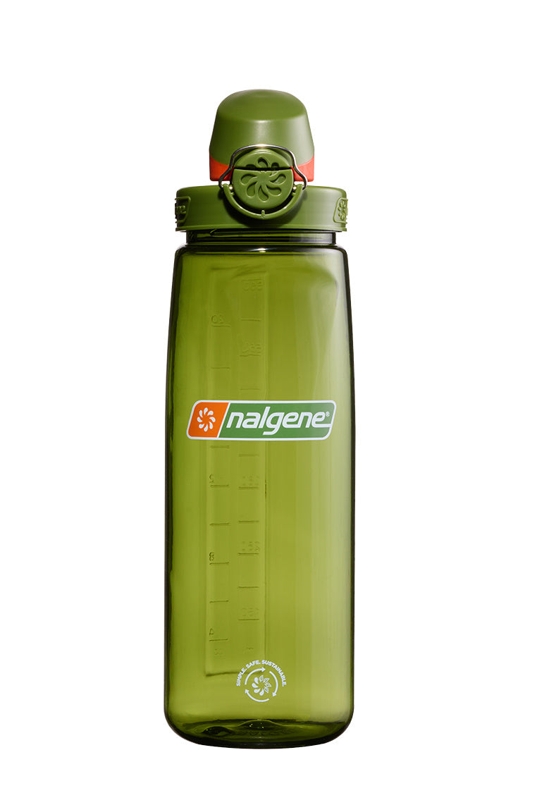 Nalgene 24oz / 0.7L Sustain Otf Bottle - Juniper, Juniper Orange Cap