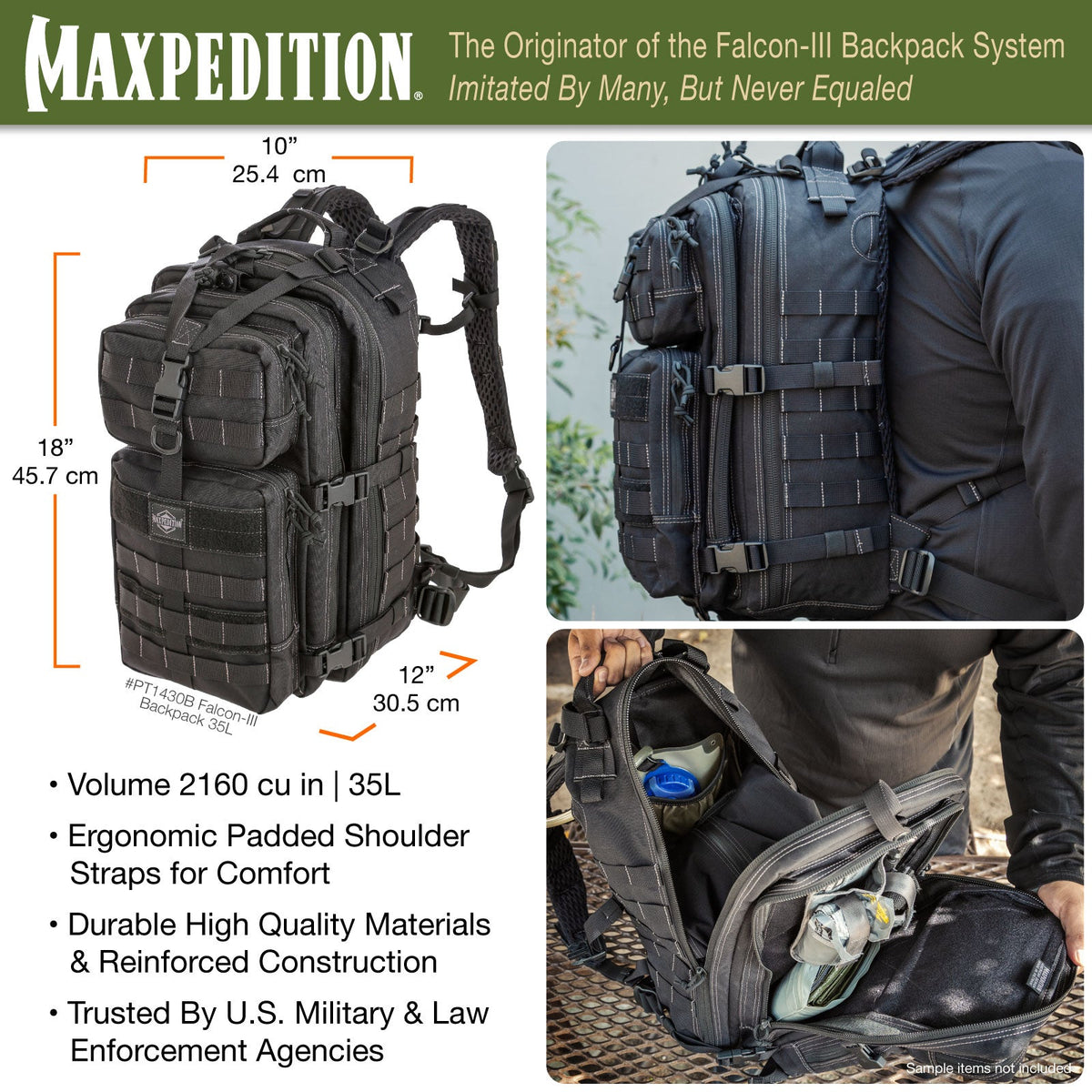 Maxpedition Falcon-III Khaki Backpack