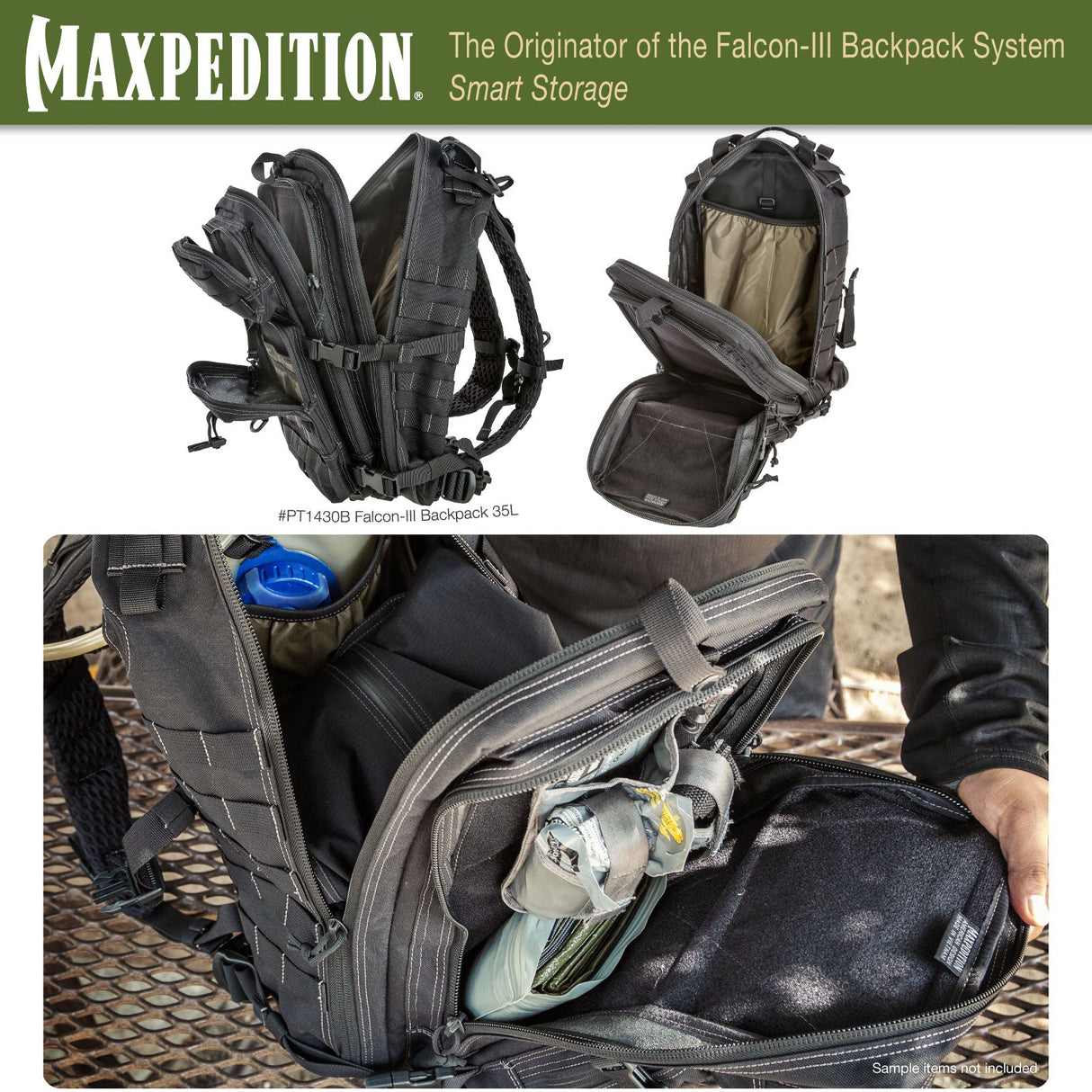 Maxpedition Falcon-III Khaki Backpack