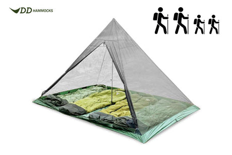 DD Hammocks SuperLight Pyramid Mesh Tent - Family Size