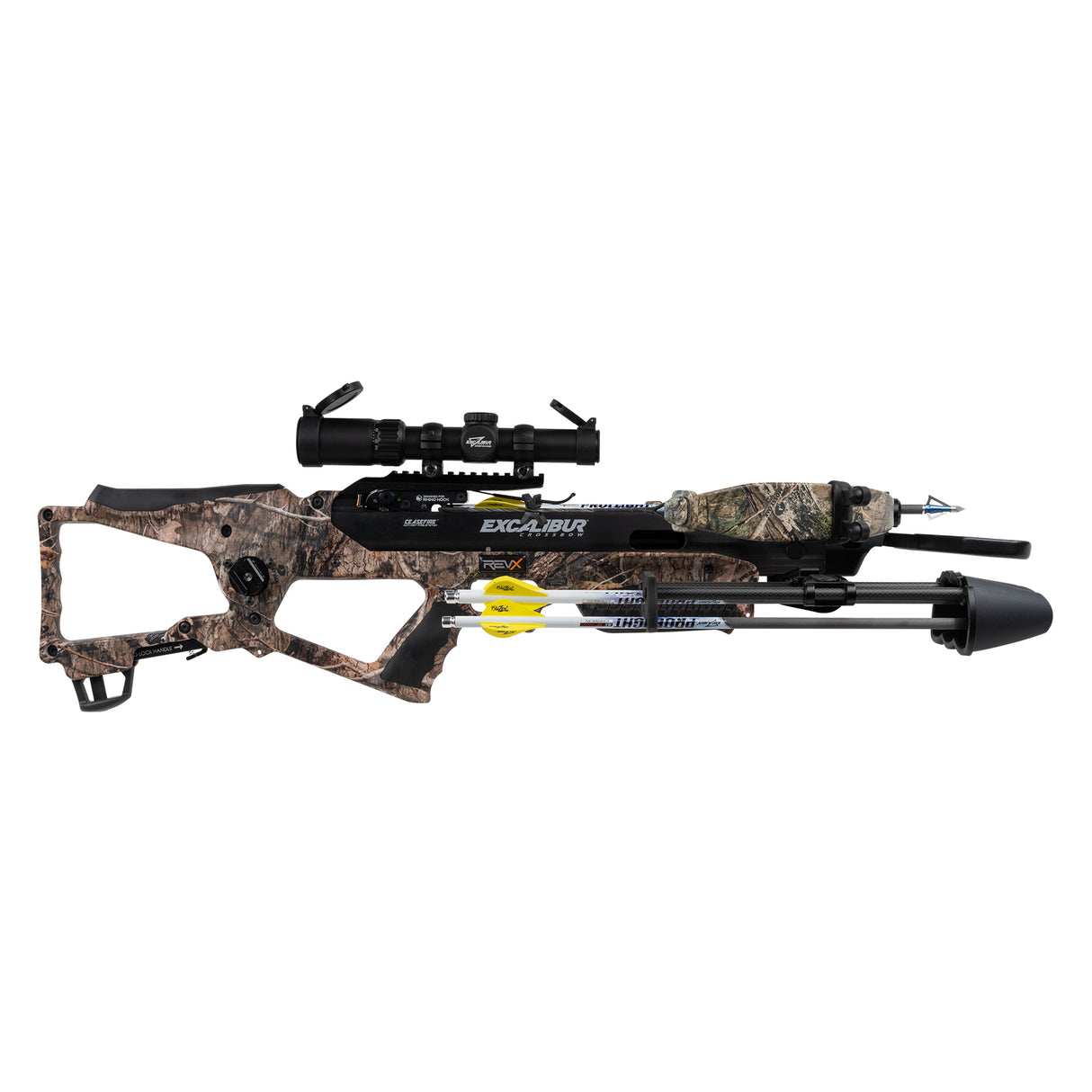 Excalibur RevX Recurve Crossbow - Mossy Oak Country DNA with Overwatch Scope